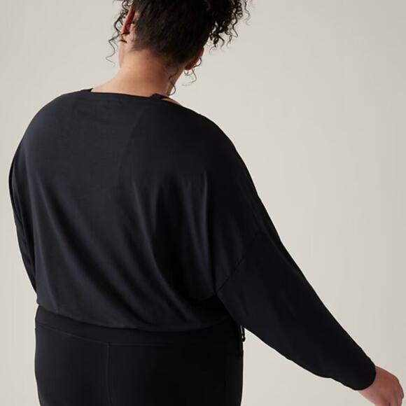Athleta Cool Down Top In Black NWT - Picture 8 of 8
